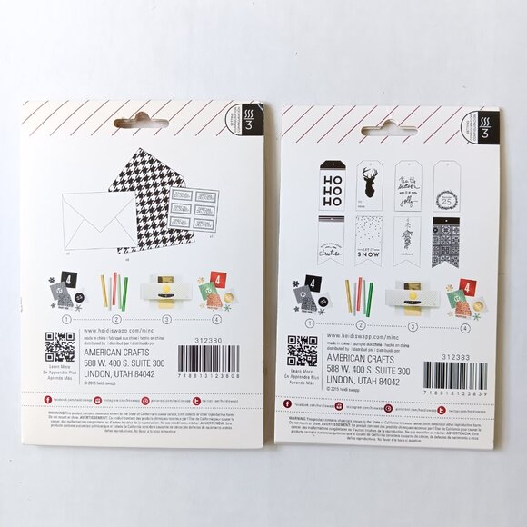 Lot of 8 Heidi Swapp American Crafts Minc Christmas/Holiday Items - Picture 3 of 8